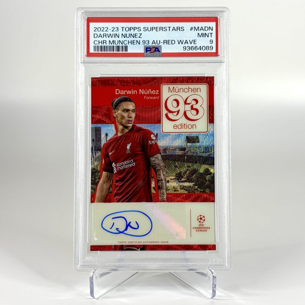 2022-23 Topps Superstars - Darwin Núñez Autograf /5 PSA 9