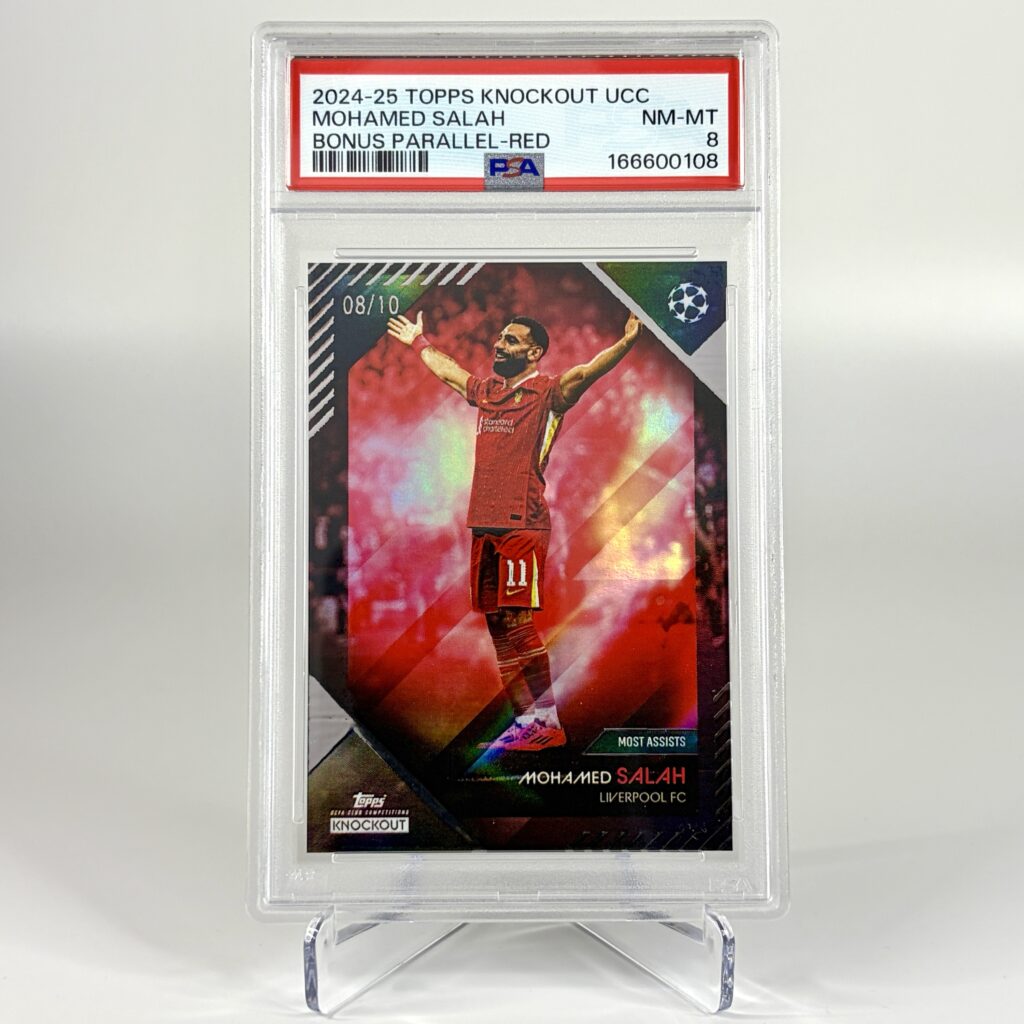 2024-25 Topps Knockout UCC - Mohamed Salah /10 PSA 8