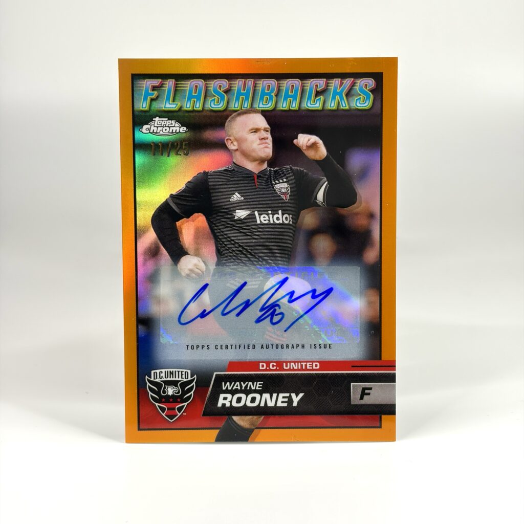 2023 Topps Chrome MLS - Flashbacks - Wayne Rooney Autograf /25