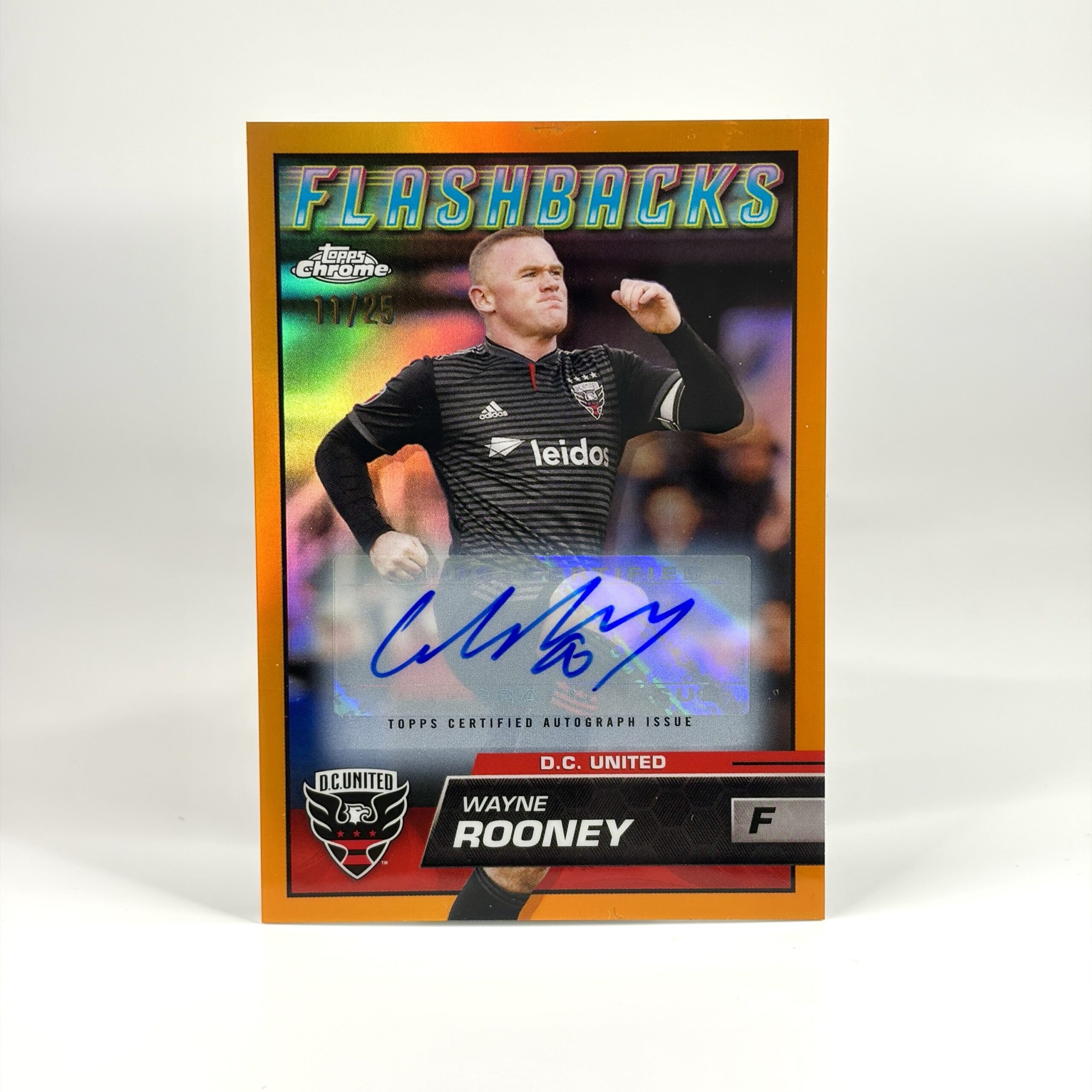 2023 Topps Chrome MLS - Flashbacks - Wayne Rooney Autograf /25