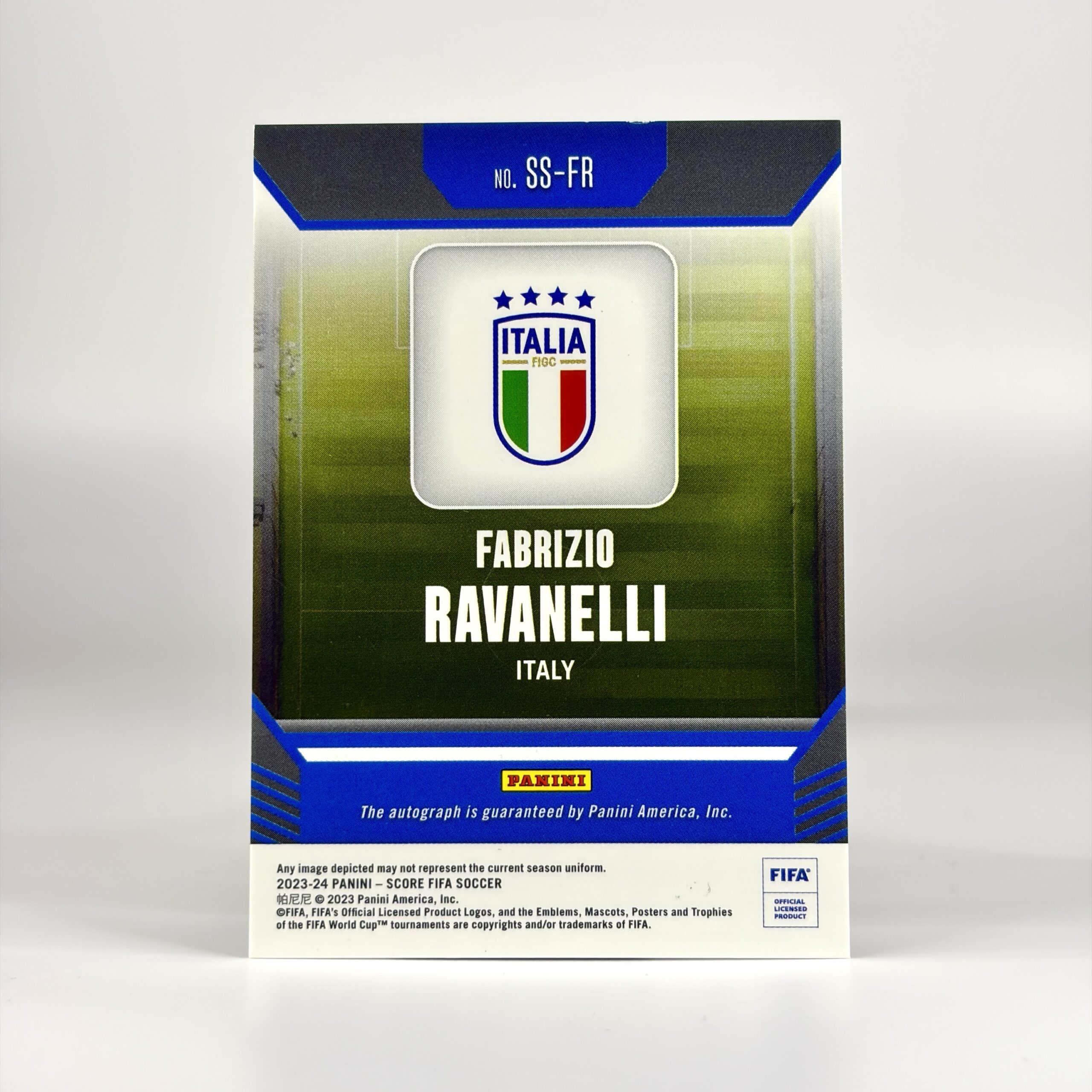 2023-24 Panini Score FIFA - Fabrizio Ravanelli Autograf /199 - Billede 2